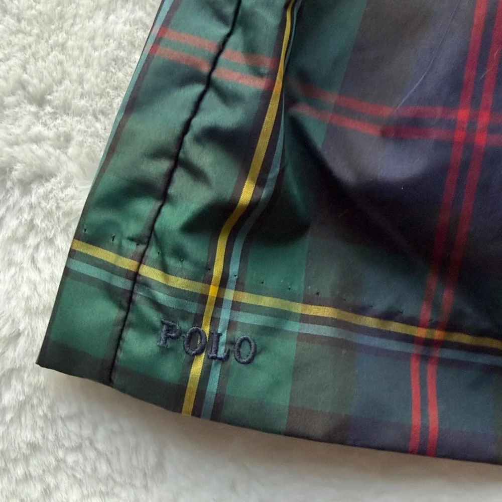 Ralph Lauren Baby Short Sleeve Tartan Plaid Holiday Dress 24 mos